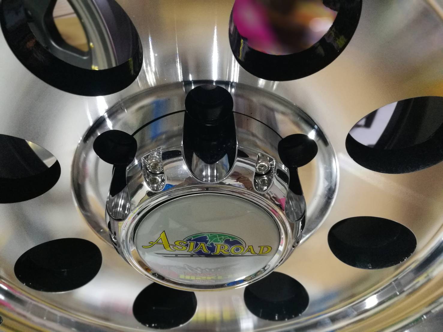 ล้อแม็กออฟโรด GT 16 x 8" Offset-20 6รู x PCD139.7 GTRWHEEL เงา พร้อมครอบดุม Asia Road