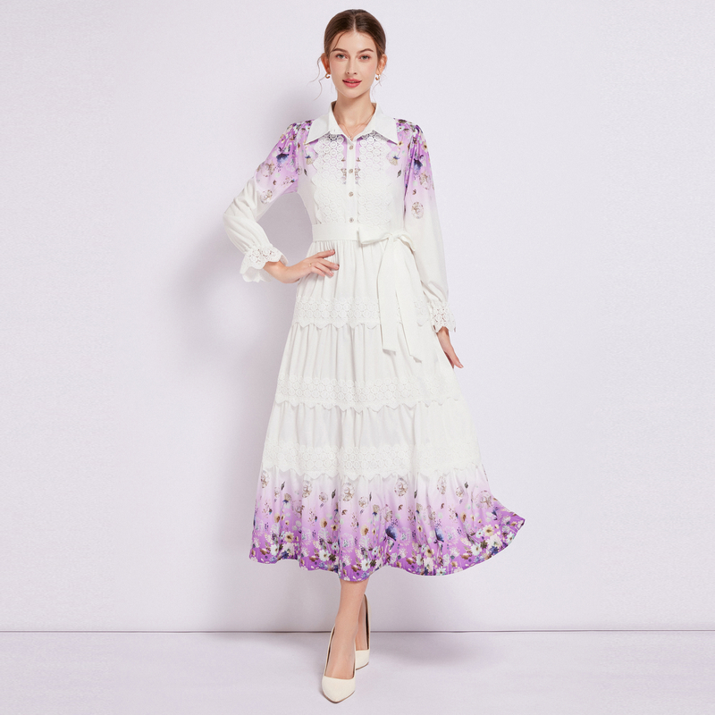 ชุดเดรสยาวสวยๆ ชุดเดรสยาวใส่สบาย ใส่ทำงาน มีขนาดS M L XL 2XL