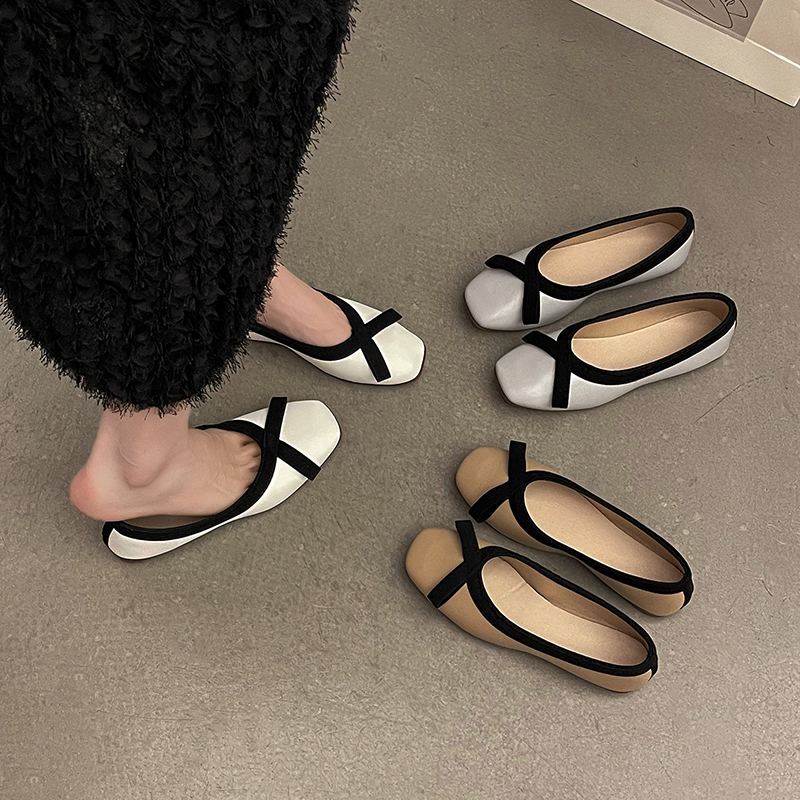 รองเท้าคัทชูผู้หญิงส้นเตี้ย ใส่สบาย มีขนาด35-40
