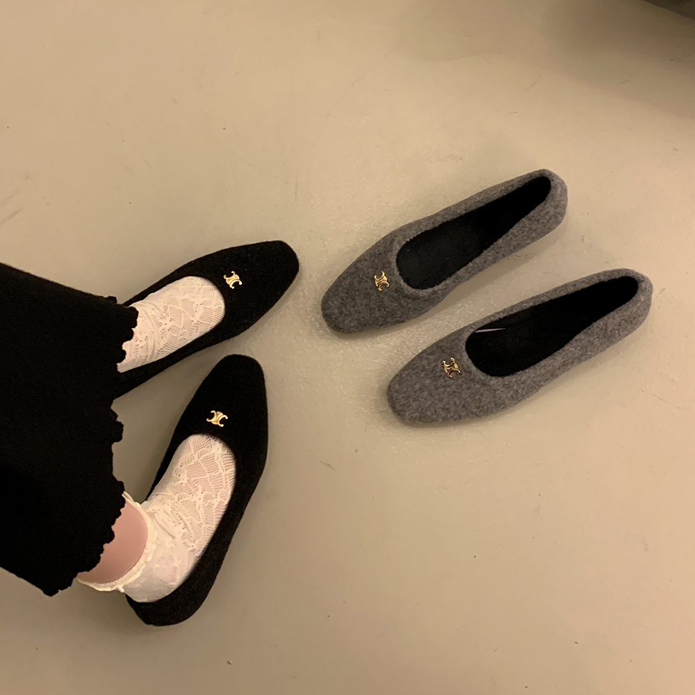 รองเท้าคัทชูผู้หญิงส้นเตี้ย ใส่สบาย มีขนาด35-40