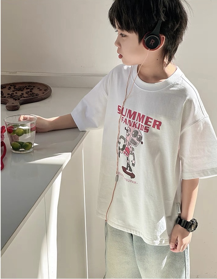 Summer Fankids 🧢🌤️ เสื้อยืดเด็ก unisex ผ้าคอตตอน 100%