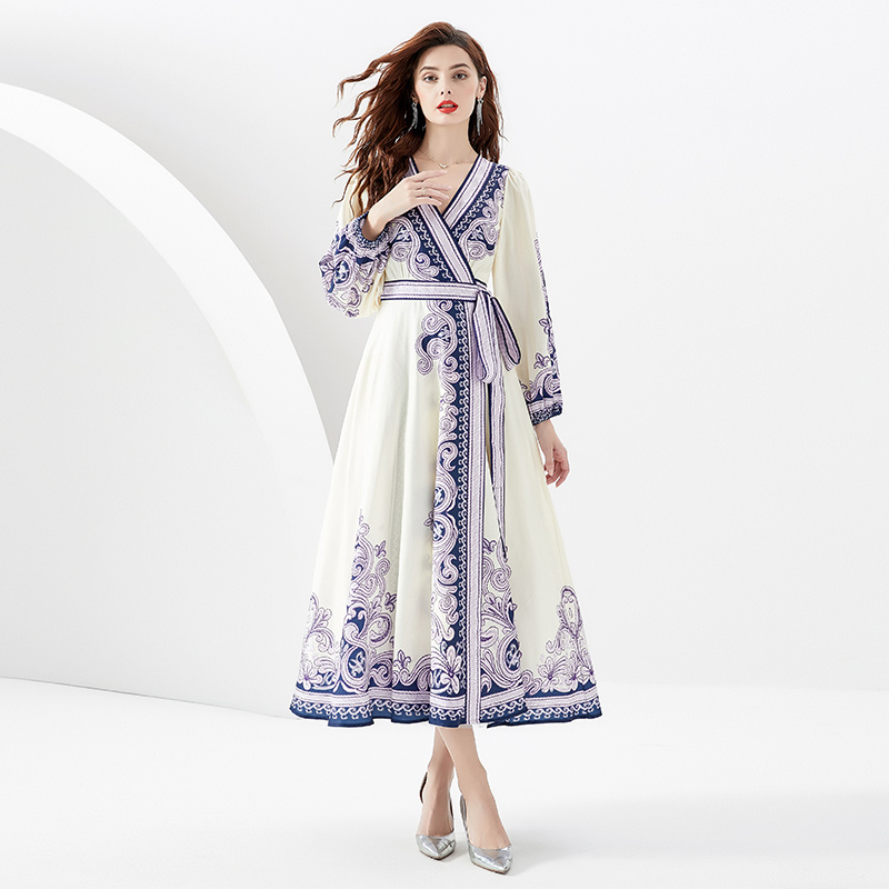 ชุดเดรสยาวสวยๆ ชุดเดรสยาวใส่สบาย ใส่ทำงาน มีขนาดS M L XL 2XL