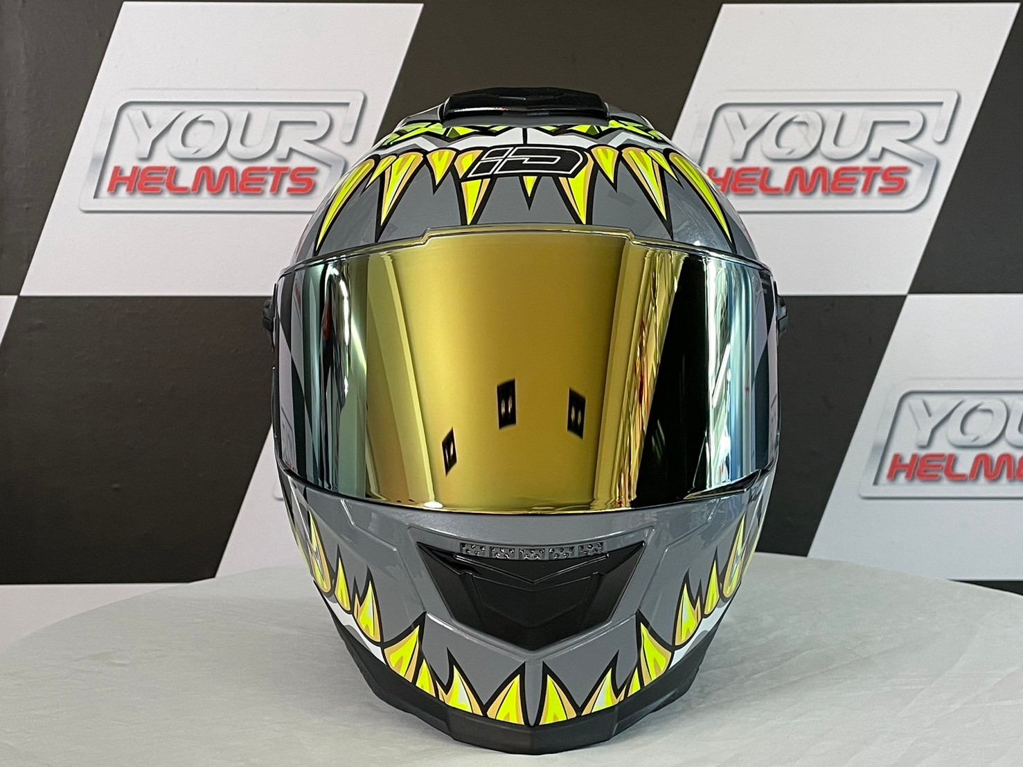 หมวกกันน็อค ID HELMETS รุ่น SPARTAN BT GLITTER GREY