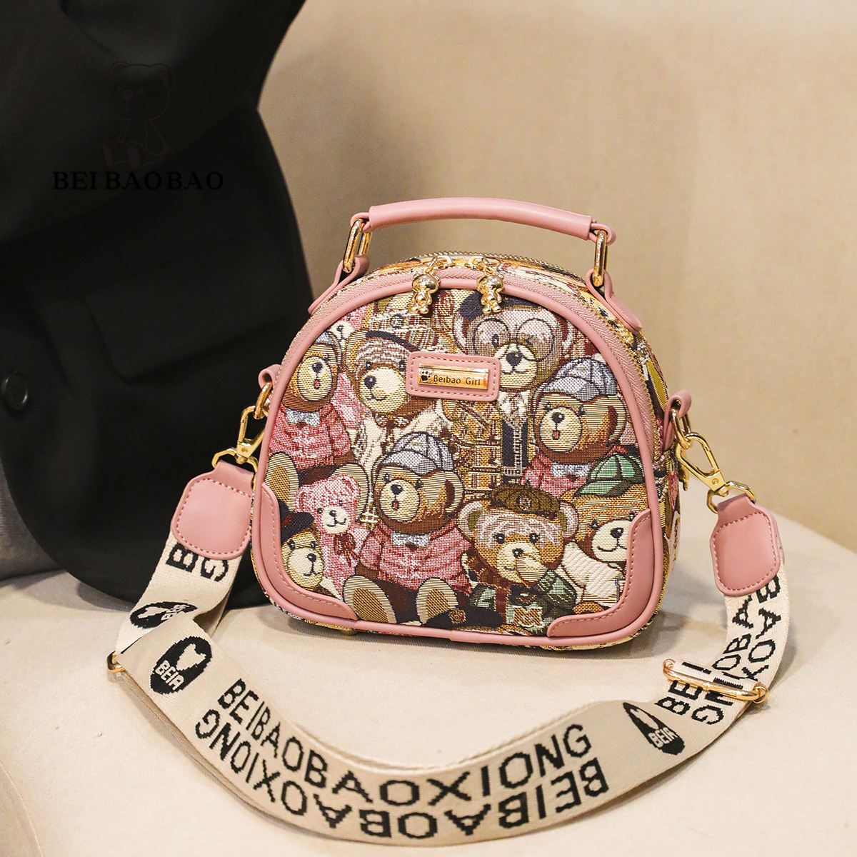 กระเป๋าผู้หญิงสวยๆ กระเป๋าสะพายข้างผู้หญิง กระเป๋าแบรนด์ BEAR BAG กระเป๋าหมีสุดคิ้ว!