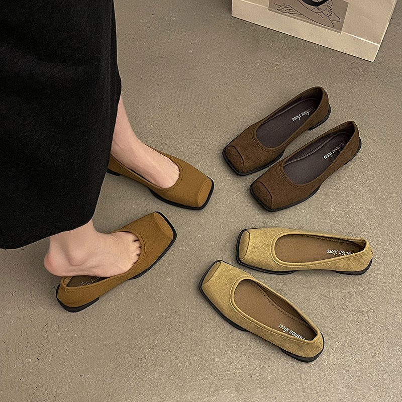 รองเท้าคัทชูผู้หญิงส้นเตี้ย ใส่สบาย มีขนาด35-40