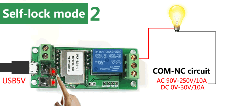 สมาร์ทสวิทช์ไร้สาย SONOFF USB 5V 1 Channel Jog Inching Self-locking WIFI Wireless Smart Home Switch APP Remote Control Module for IOS/Android (สั่งบูทเราเตอร์ได้)
