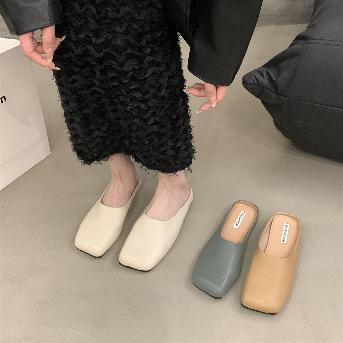 รองเท้าคัทชูผู้หญิงส้นเตี้ย ใส่สบาย มีขนาด35-43