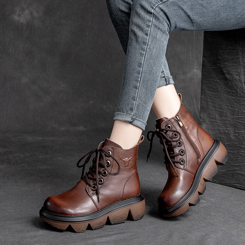 รองเท้าเท้าหนังวินเทจ 35 36 37 38 39 40