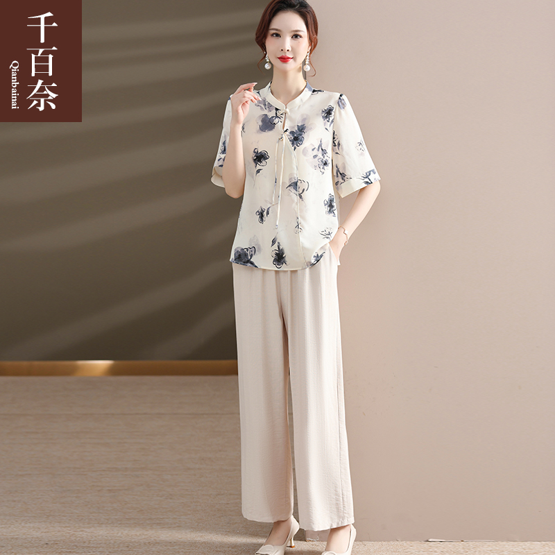 เสื้อผ้าผู้สูงอายุหญิง แฟชั่น เสื้อผ้าผู้หญิงวัย 60 มีขนาด XL-4XL