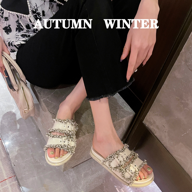 รองเท้าแตะผู้หญิงส้นเตี้ย ใส่สบาย มีขนาด35-43