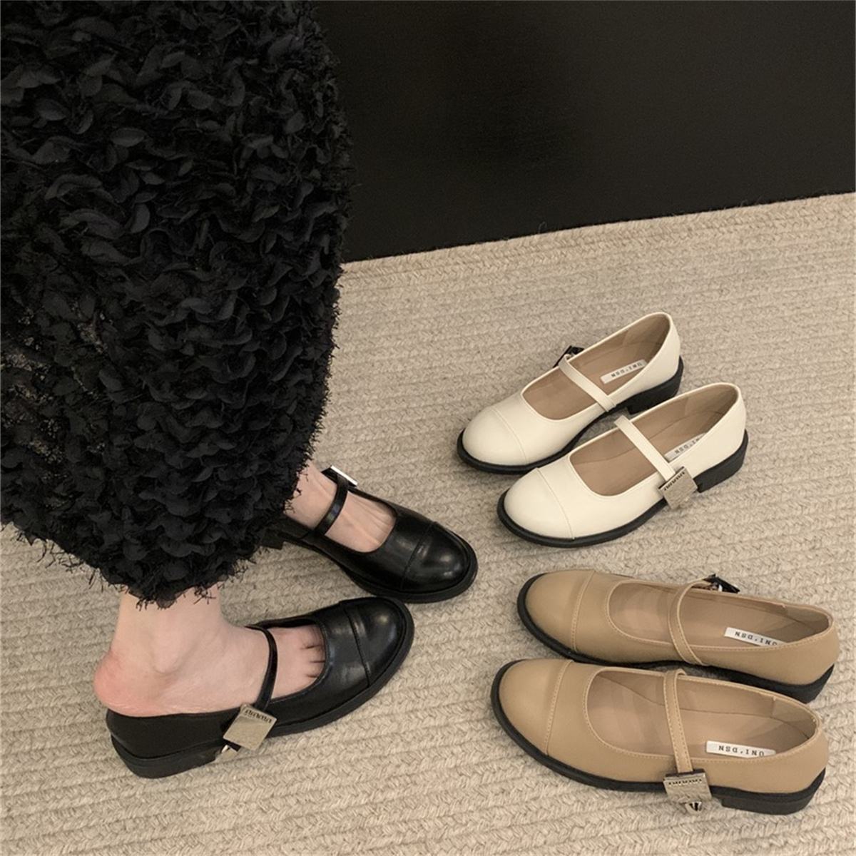 รองเท้าคัทชูผู้หญิงส้นเตี้ย ใส่สบาย มีขนาด35-43