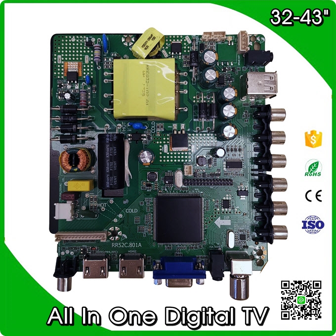 Mainboard AJ LED TV ELE3901DT ดิจิตอล เมนูภาษาไทย มีรีโมท (บอร์ดทดแทน)