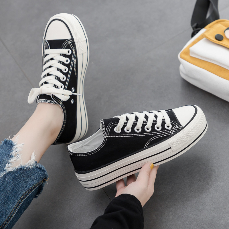 รองเท้าผ้าใบผู้หญิง ใส่สบาย รองเท้าผ้าใบใส่เที่ยวผู้หญิง มีSIZE 35 36 37 38 39 40