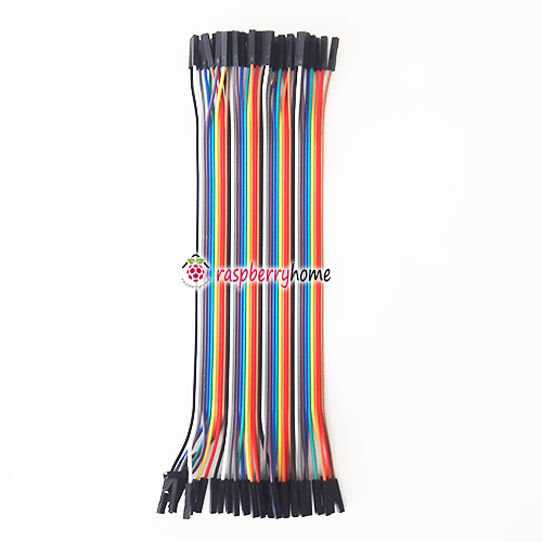 สายไฟจัมเปอร์ Dupont เมีย-เมีย Jumper Wire Female to Female สายแพ ยาว 20 cm. จำนวน 40 เส้น