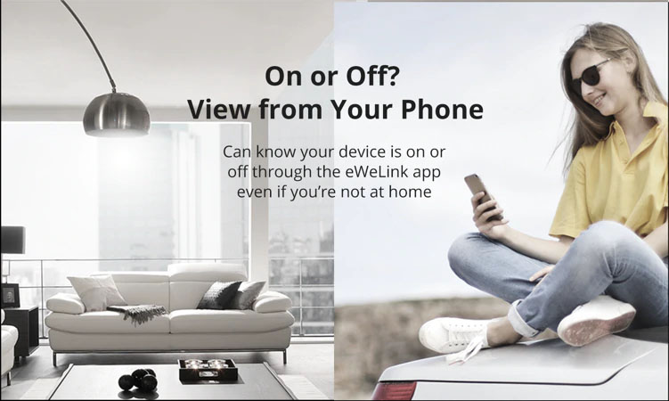 สมาร์ทสวิทช์ไร้สาย Sonoff ฺMini - สั่งผ่านมือถือ WiFi Smart Switch for Smart Home (อับโหลดโปรแกรมใหม่ได้)