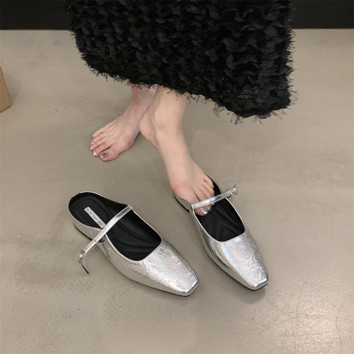 รองเท้าคัทชูผู้หญิงส้นเตี้ย ใส่สบาย มีขนาด35-43