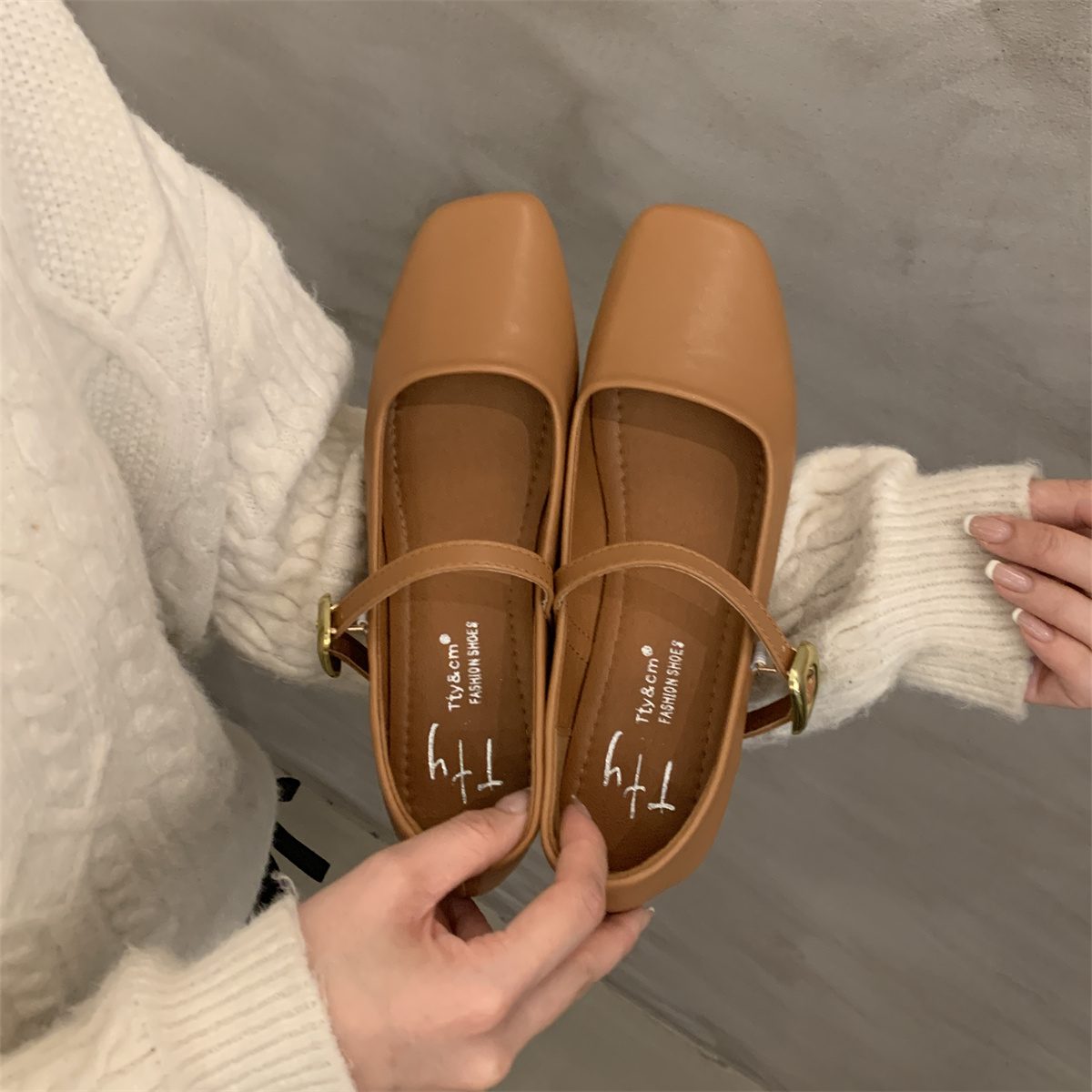 รองเท้าคัทชูผู้หญิงส้นเตี้ย ใส่สบาย มีขนาด35-43