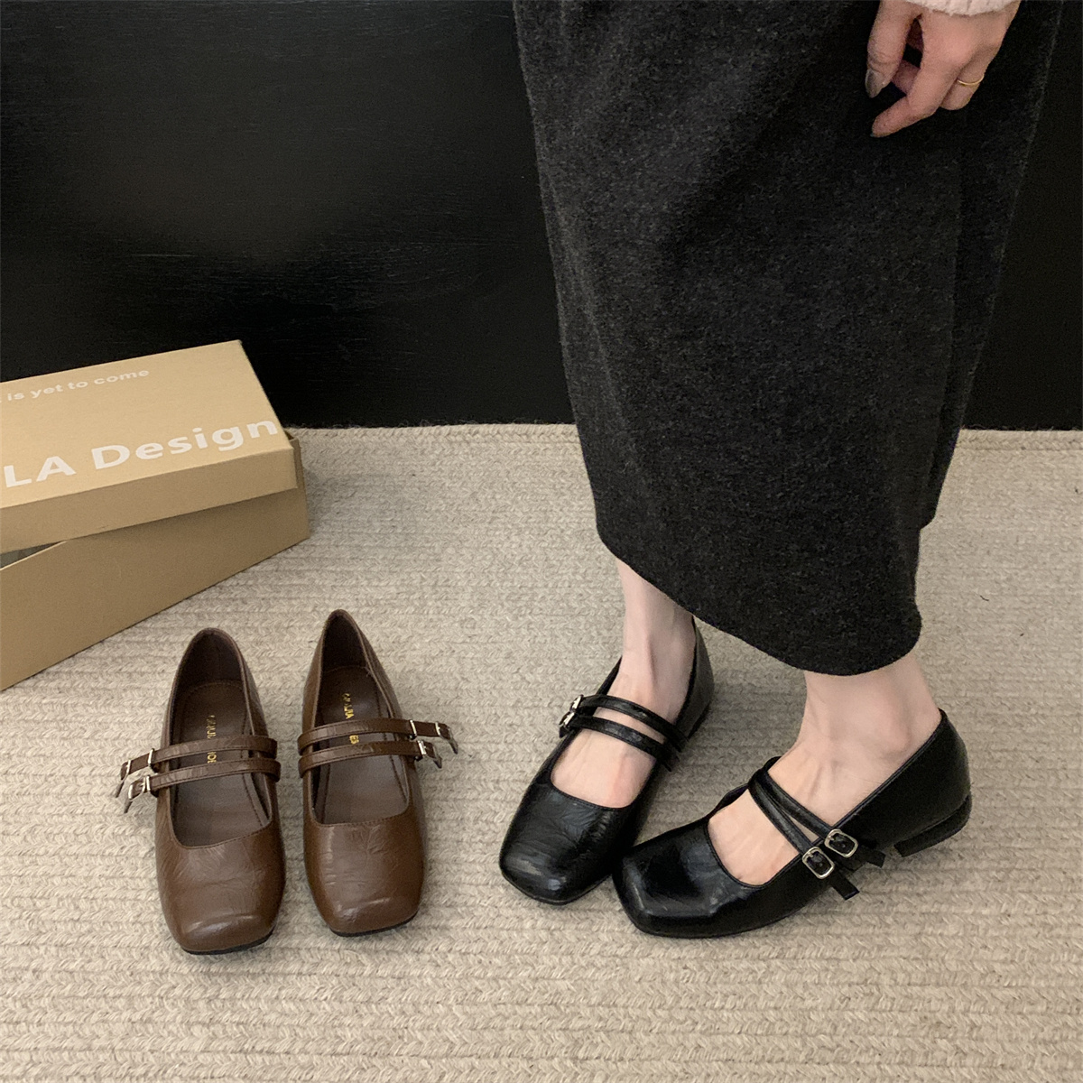 รองเท้าคัทชูผู้หญิงส้นเตี้ย ใส่สบาย มีขนาด35-43