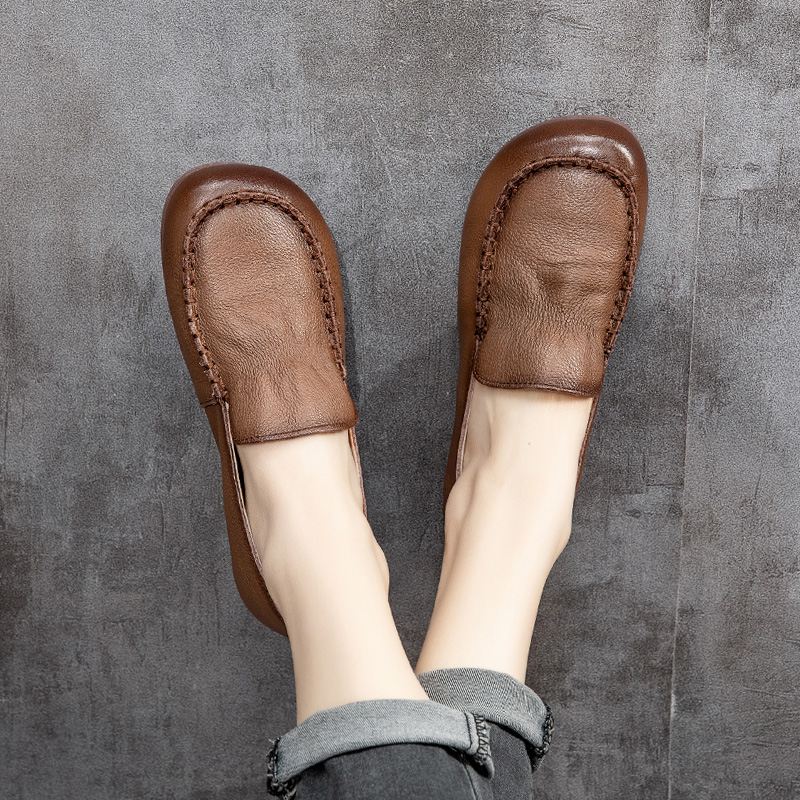 รองเท้าเท้าหนังวินเทจ 35 36 37 38 39 40