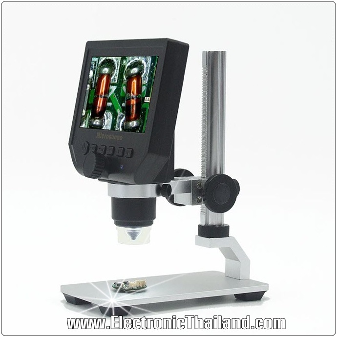 Digital HD LCD Display Microscope 1-600X 3.6MP 4.3inch สำหรับช่างมืออาชีพ ต่อมอนิเตอร์บน PCได้