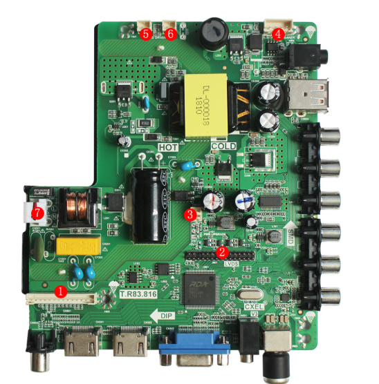 T.R83.816 TP.RD8503.PB816 /SKR.816/TP.V56.PB816 เมนูไทย แถมรีโมท