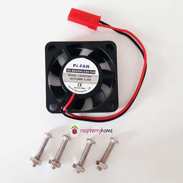 พัดลมระบายความร้อน CPU สำหรับ Raspberry Pi - Pi Fan Active Cooling Fan 5V