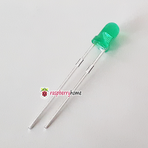 LED สีเขียว ขนาด 3 ม.ม. จำนวน 5 ดวง