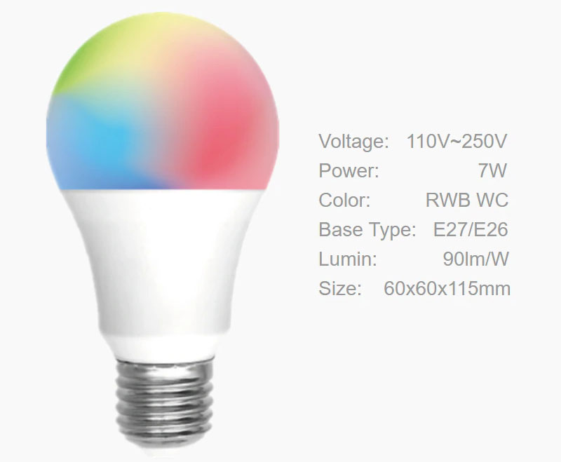 Smart Bulb ESP8285 Pre-Flashed with Tasmota ใช้งานกับ Home Assistant หรือระบบ Home Automation อื่นๆ