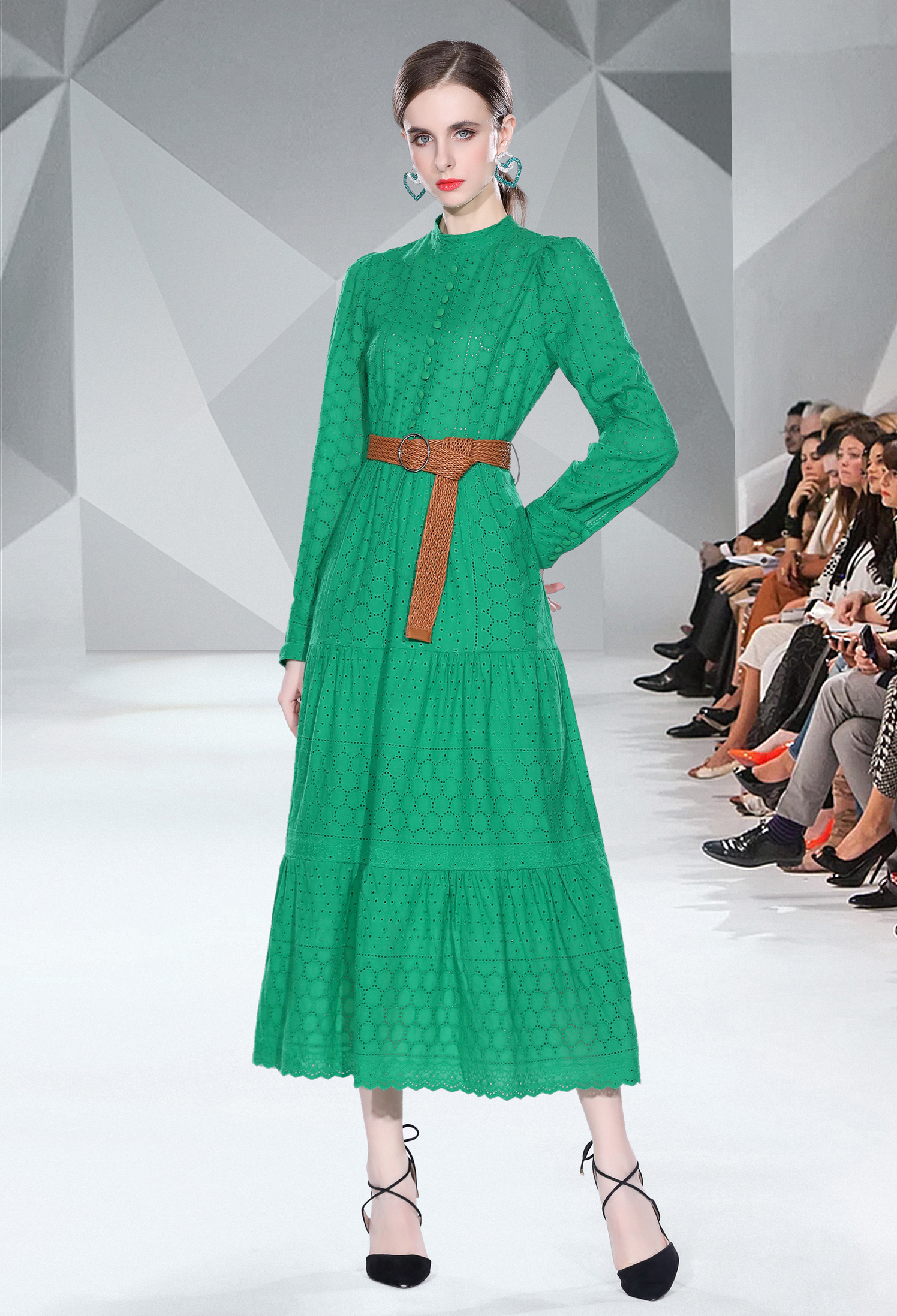ชุดเดรสยาวสวยๆ ชุดเดรสยาวใส่สบาย ใส่ทำงาน มีขนาดS M L XL 2XL