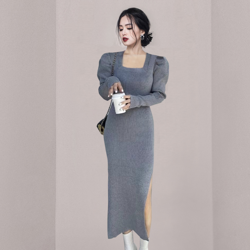 ชุดเดรสยาวสวยๆ สไตล์เกาหลี มีขนาด S M L XL สนใจทักแชท