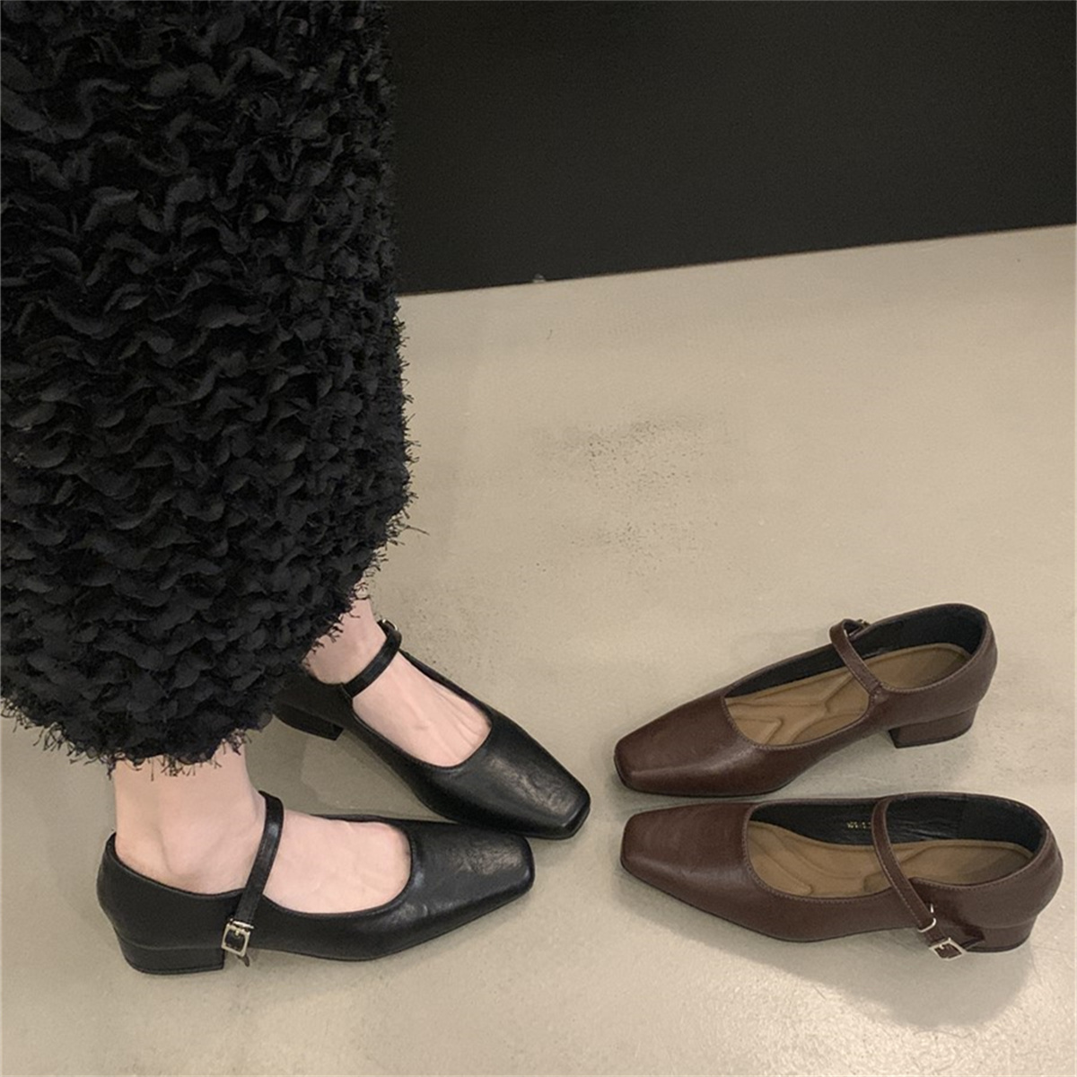 รองเท้าคัทชูผู้หญิงส้นเตี้ย ใส่สบาย มีขนาด35-43