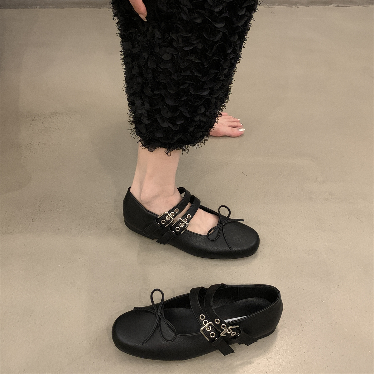 รองเท้าคัทชูผู้หญิงส้นเตี้ย ใส่สบาย มีขนาด35-43
