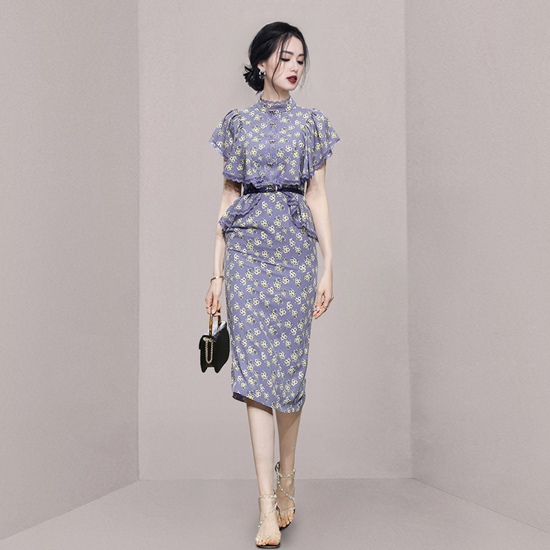 ชุดเดรสยาวสวยๆ สไตล์เกาหลี มีขนาด S M L XL สนใจทักแชท