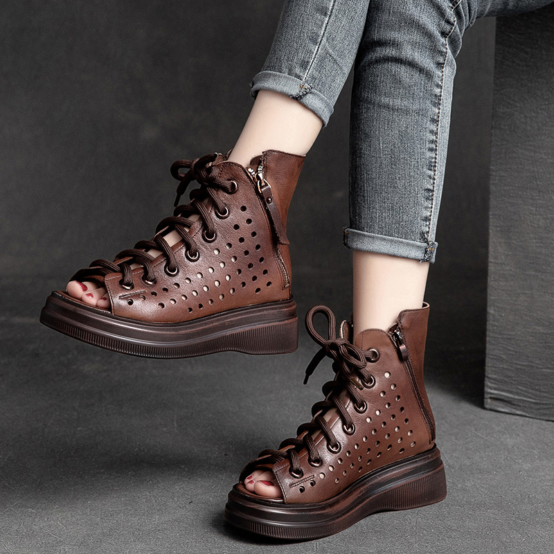 รองเท้าเท้าหนังวินเทจ 35 36 37 38 39 40