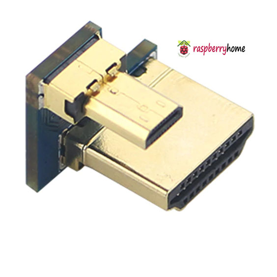 Raspberry Pi 4 Micro HDMI to HDMI Converter สำหรับจอภาพ Touch Screen ขนาด 3.5 นิ้ว และ 5 นิ้ว