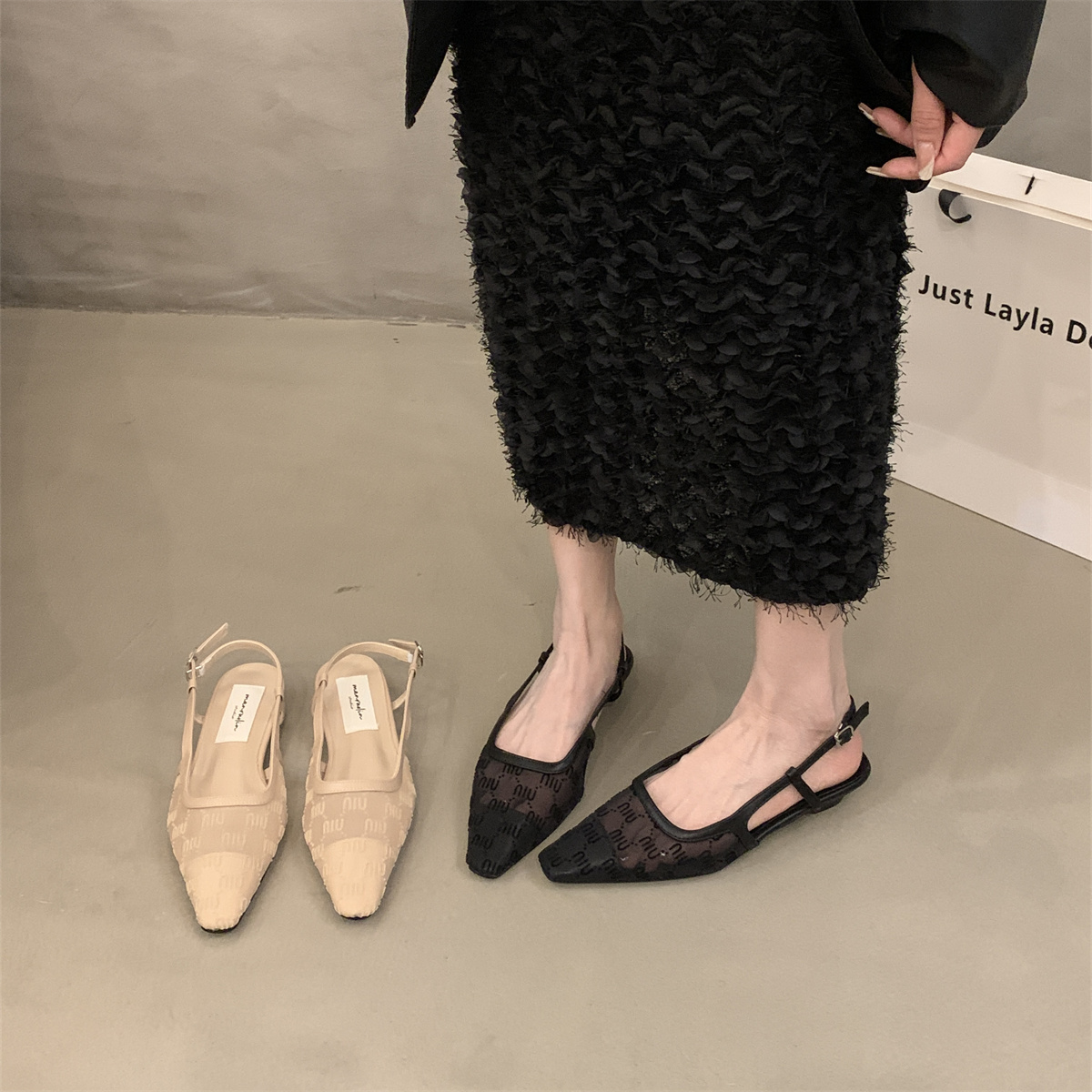 รองเท้าคัทชูผู้หญิงส้นเตี้ย ใส่สบาย มีขนาด35-43