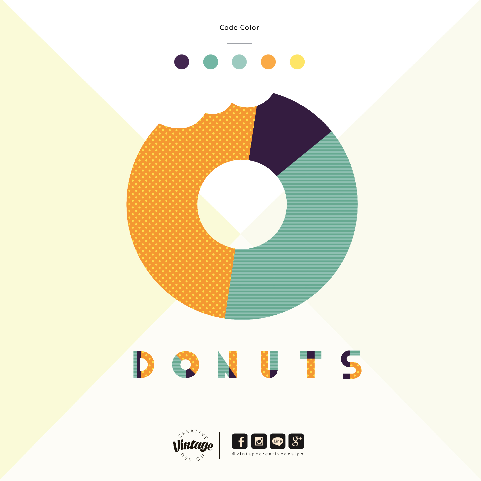 ออกแบบโลโก้ ร้านDONUTS
