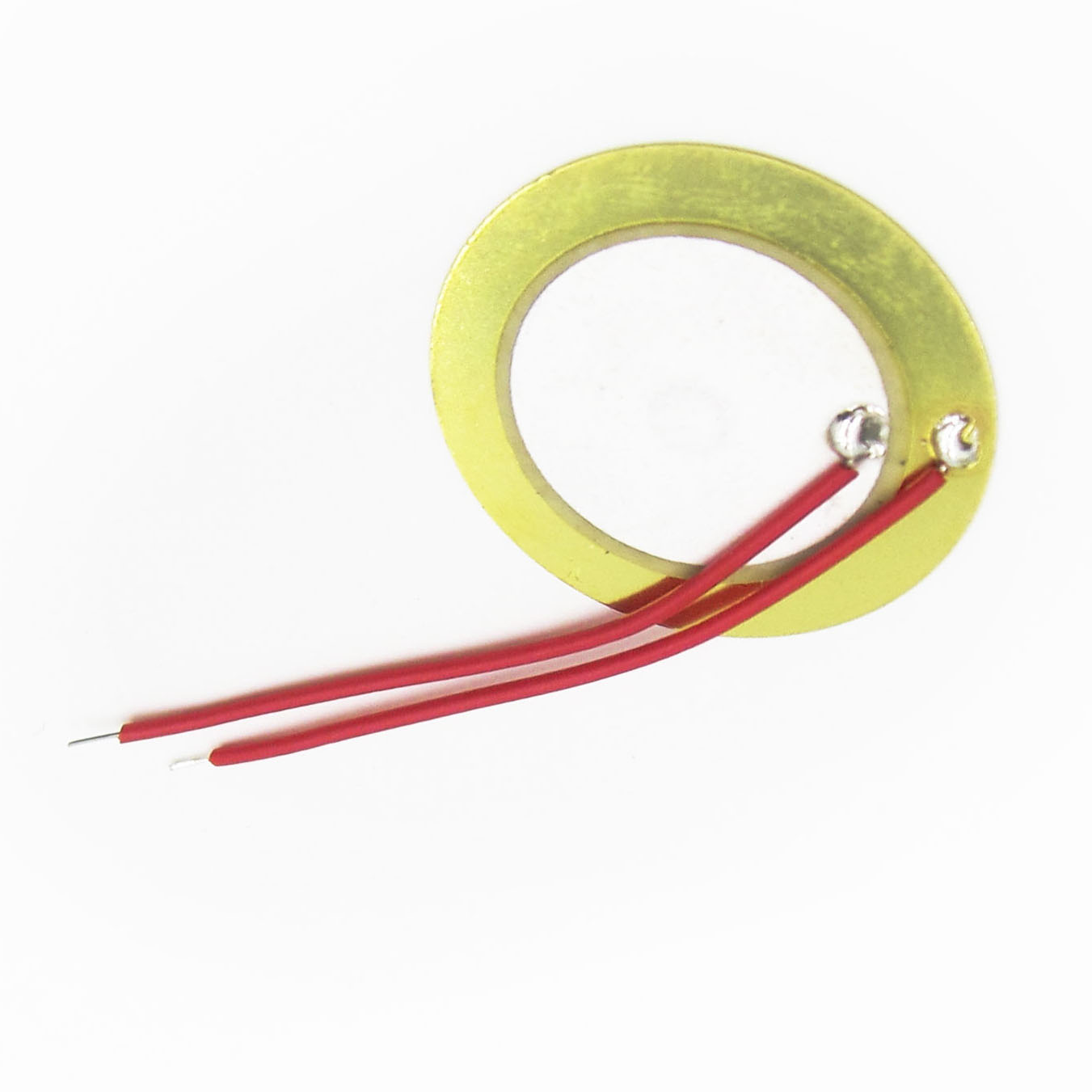 โมดูลเซนเซอร์ Piezo Elements Sounder Sensor Trigger Drum Disc + Wire Copper ขนาด 27mm