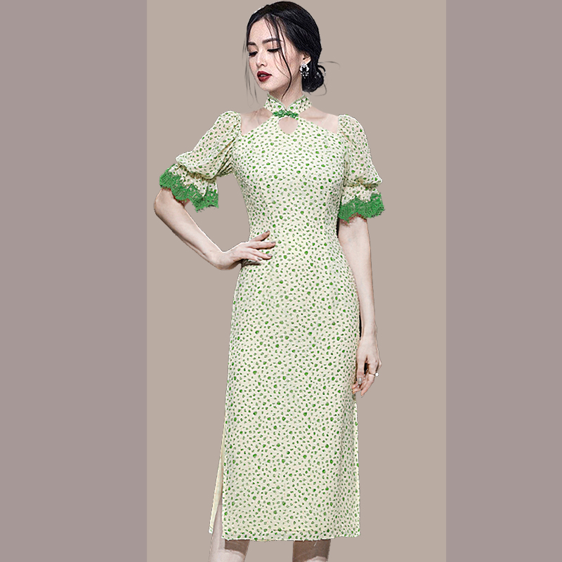 ชุดเดรสยาวสวยๆ สไตล์เกาหลี มีขนาด S M L XL สนใจทักแชท