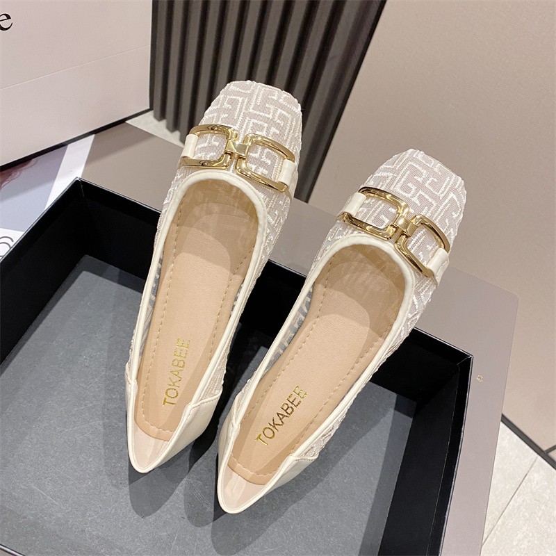 รองเท้าคัทชูผู้หญิงส้นเตี้ย ใส่สบาย มีขนาด35-40