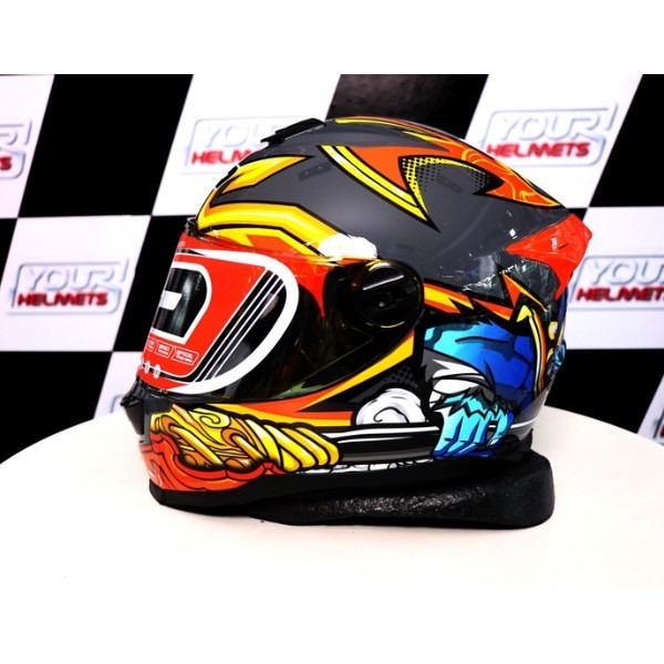 หมวกกันน็อค ID HELMETS รุ่น SPARTAN BT WU KONG GUN GREY