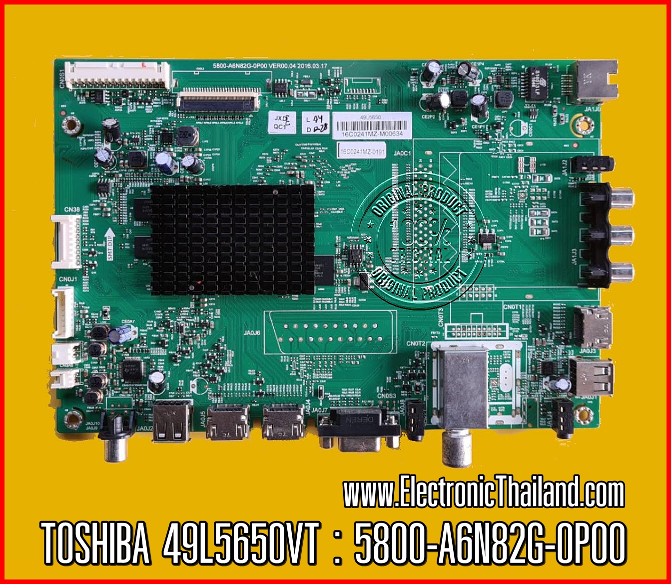 Main Board TOSHIBA 49L5650VT : 5800-A6N82G-0P00