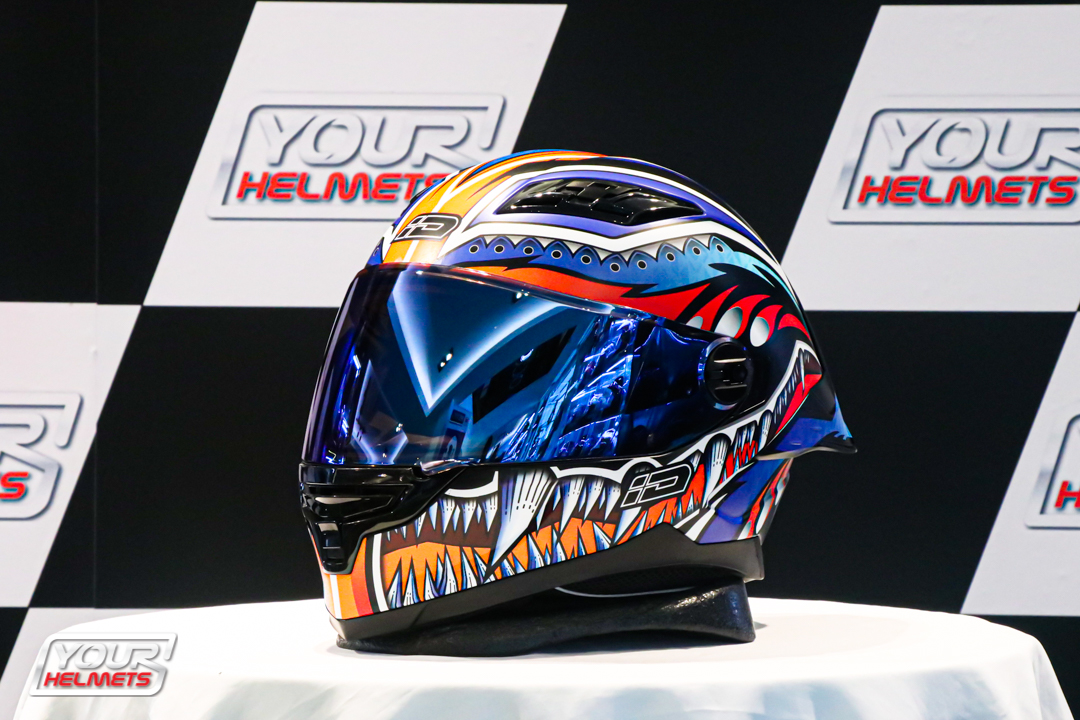 หมวกกันน็อค ID HELMETS รุ่น FRT-PRO TA KHON MATT BLACK/BLUE