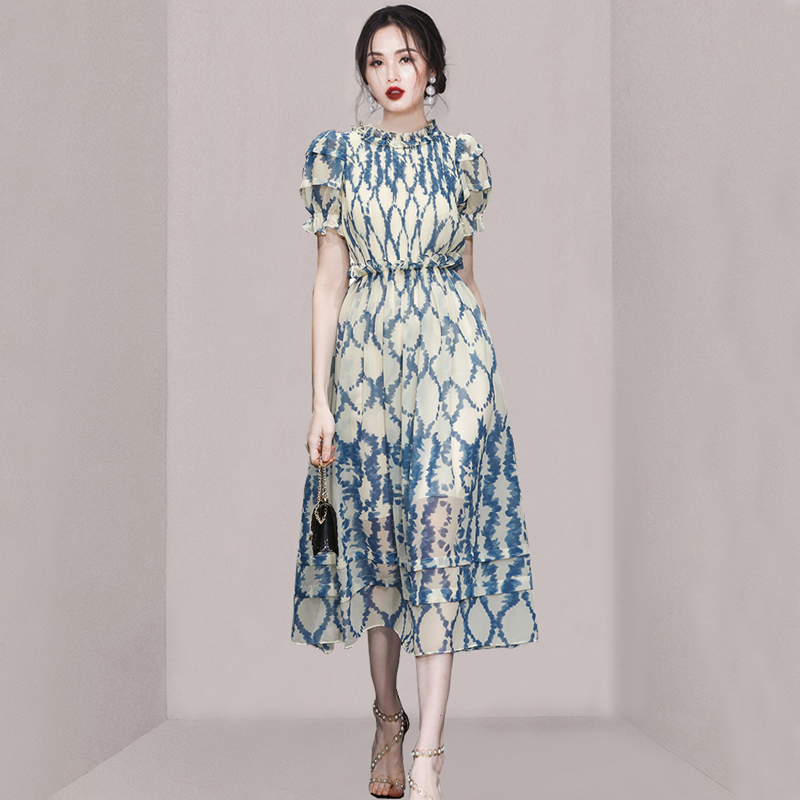 ชุดเดรสยาวสวยๆ ชุดเดรสยาวใส่สบาย ใส่ทำงาน มีขนาดS M L XL 2XL
