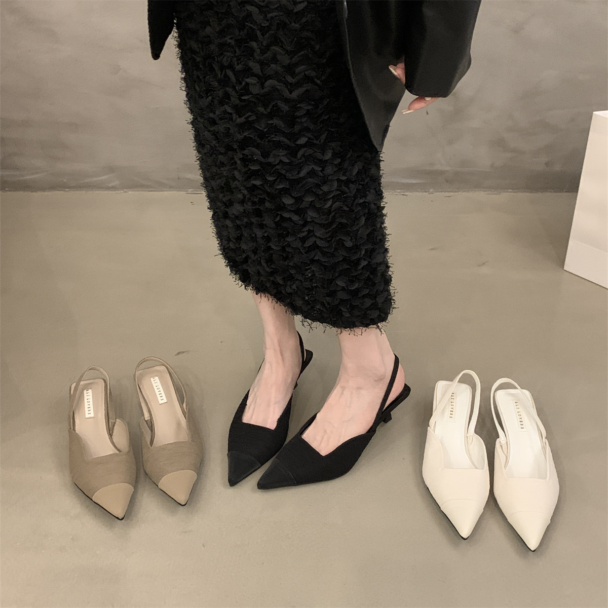 รองเท้าคัทชูผู้หญิงส้นเตี้ย ใส่สบาย มีขนาด35-43