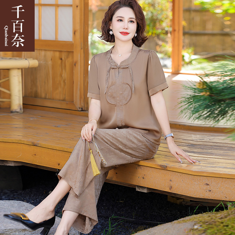เสื้อผ้าผู้สูงอายุหญิง แฟชั่น เสื้อผ้าผู้หญิงวัย 60 มีขนาด XL-4XL