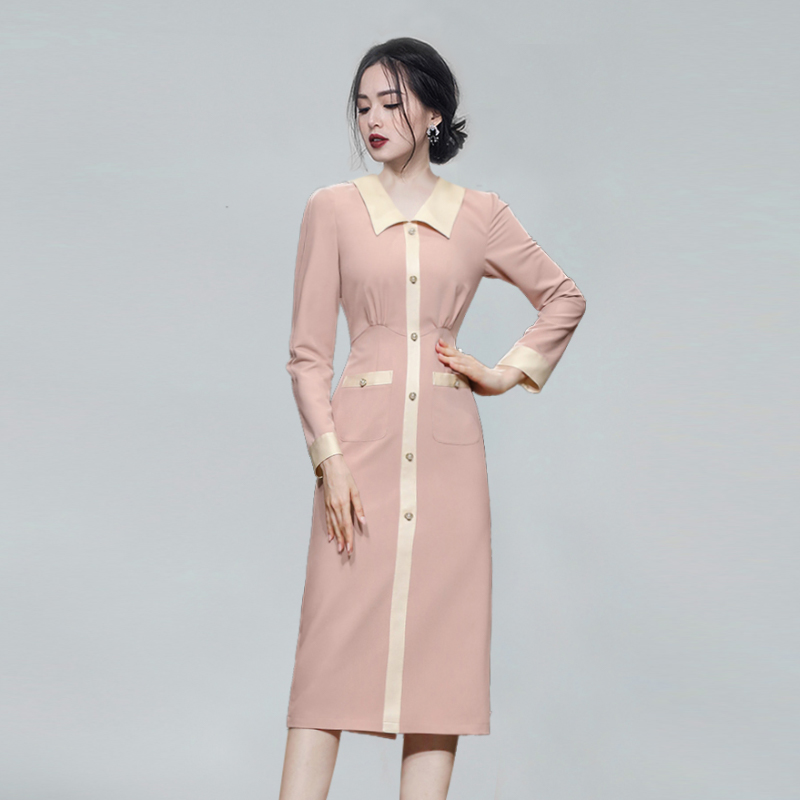 ชุดเดรสยาวสวยๆ สไตล์เกาหลี มีขนาด S M L XL สนใจทักแชท