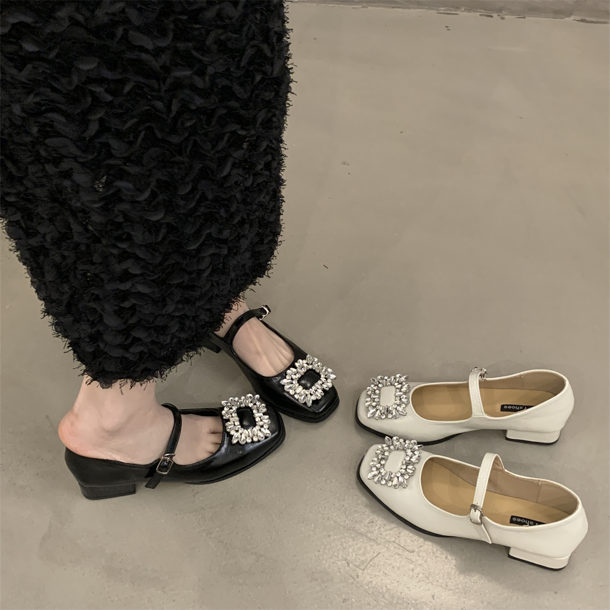 รองเท้าคัทชูผู้หญิงส้นเตี้ย ใส่สบาย มีขนาด35-43
