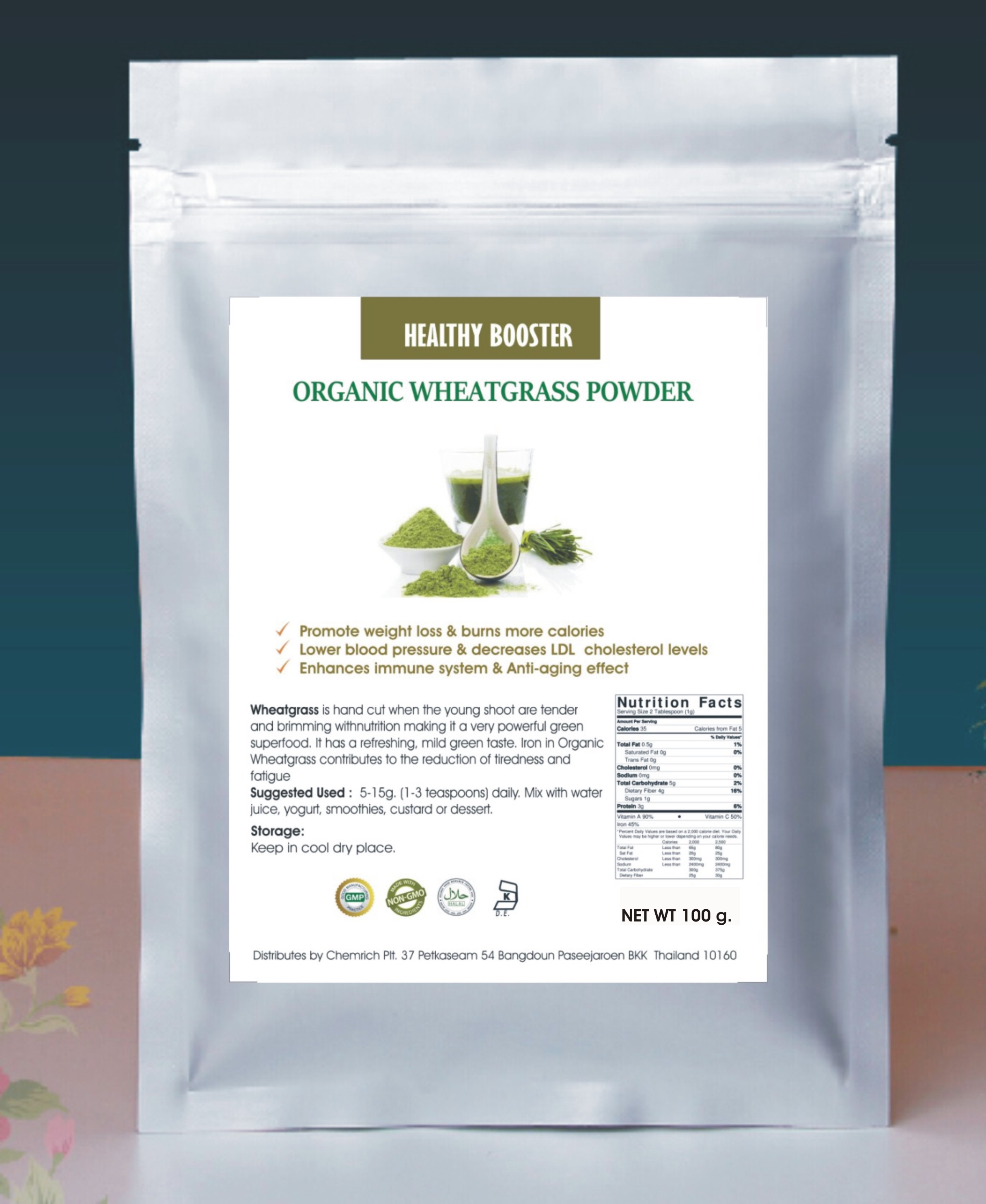 Organic Wheatgrass 100 g.