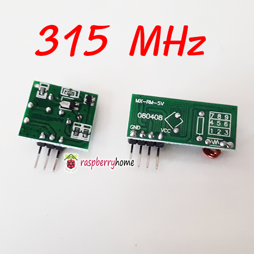 โมดูลไร้สาย 315 Mhz RF transmitter และ receiver Moduleสำหรับ arduino และ Raspberry Pi
